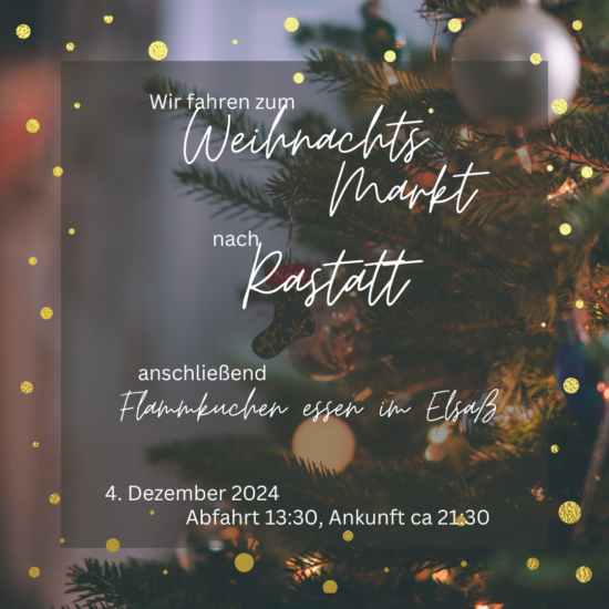 Besuch des Weihnachtsmarktes in Rastatt