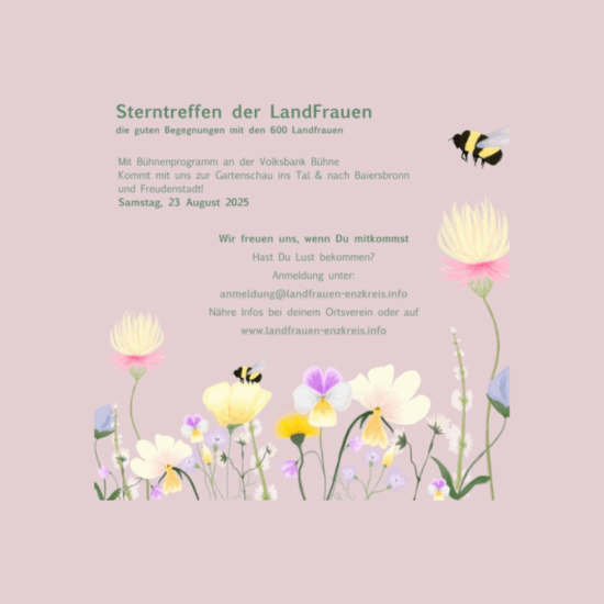 Sternfahrt zur Gartenschau – Enzkreis Landfrauen machen mit