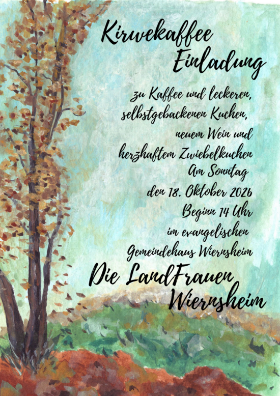 Kirwekaffee 18. Oktober 2026